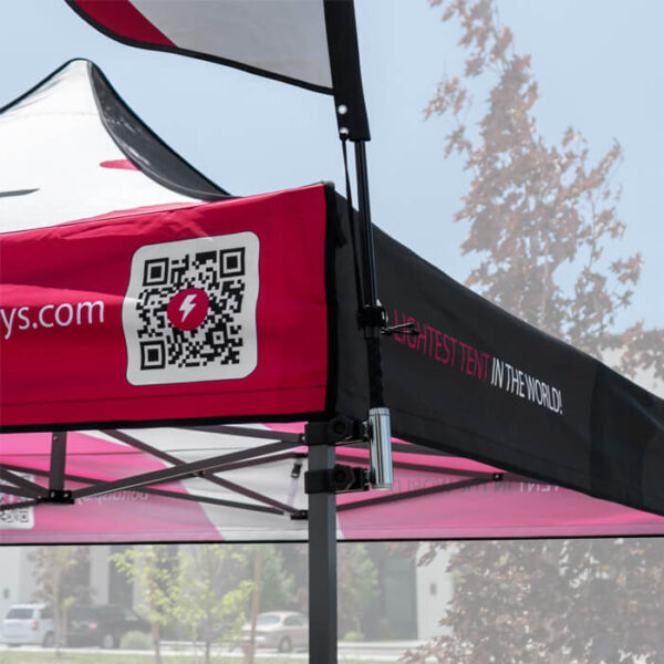 15' feather flag custom single side print tent connector kit - image 4